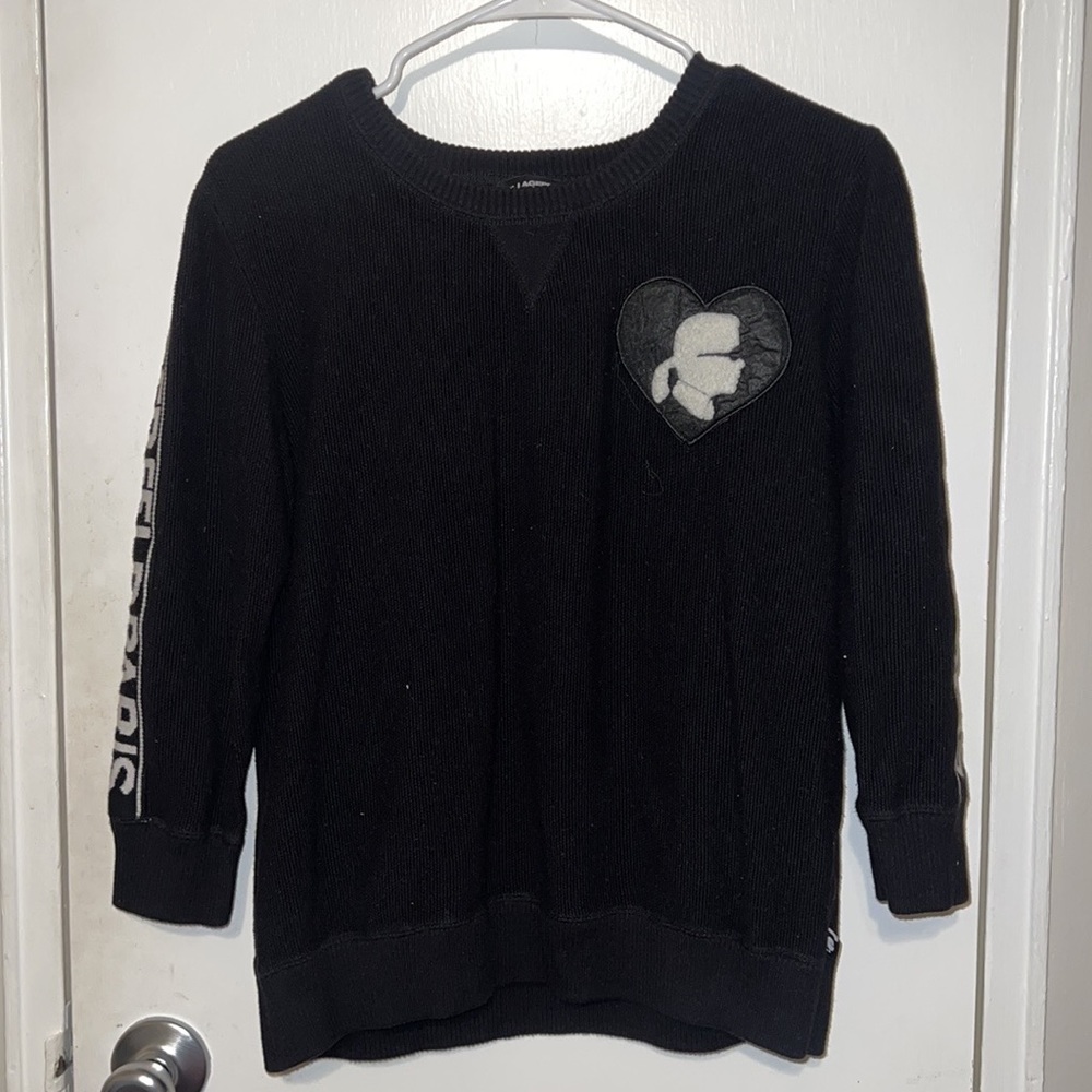Karl Lagerfeld Logo& Portrait black  Sweater,